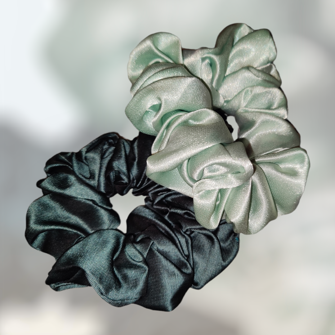 Green Shade Scrunchies