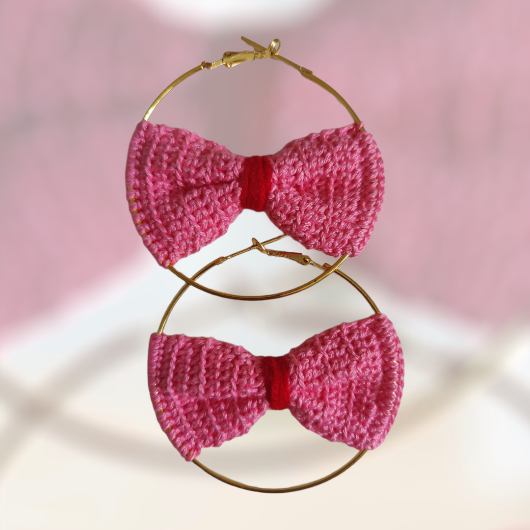 Bow Crochet Earring