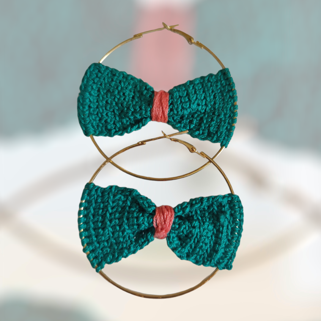 Bow Crochet Earring